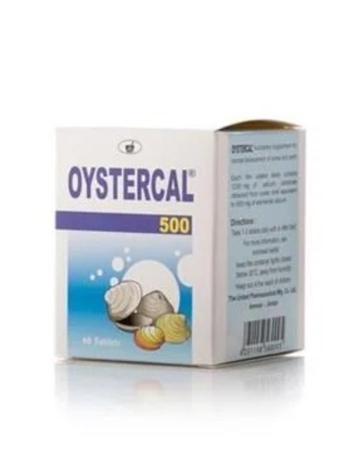 ms pharma Oystercal Calcium Tablets 500 mg - 60 Tablets 