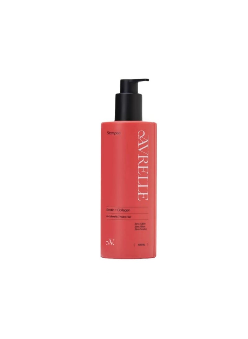 AVRELLE KERATIN + COLLAGEN SULFATE FREE SHAMPOO FOR COLORED AND TREATED HAIR400ml