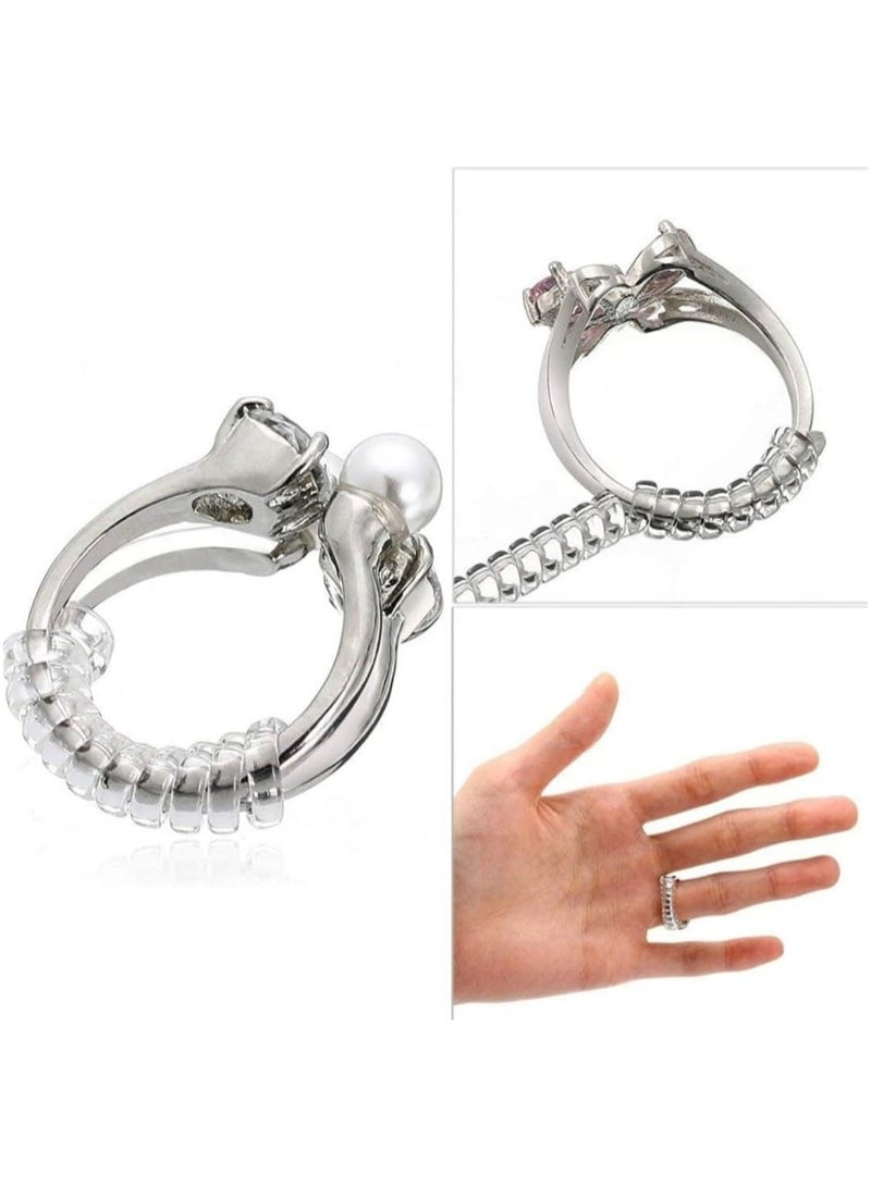 طقم ضبط حجم الخاتم السيليكون الشفاف 4 قطع مقاسات مختلفة - Image 5