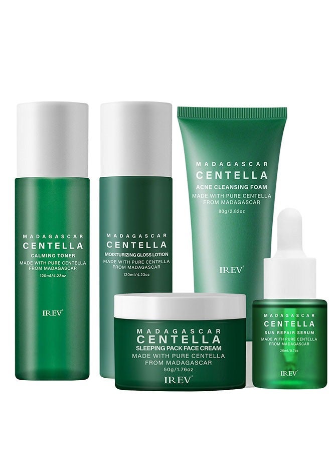 IREV Centella Asiatica  5-In-1 Skincare Gift Set With Anti-Aging Boosting Collagen & Hydrating For Women - Image 1