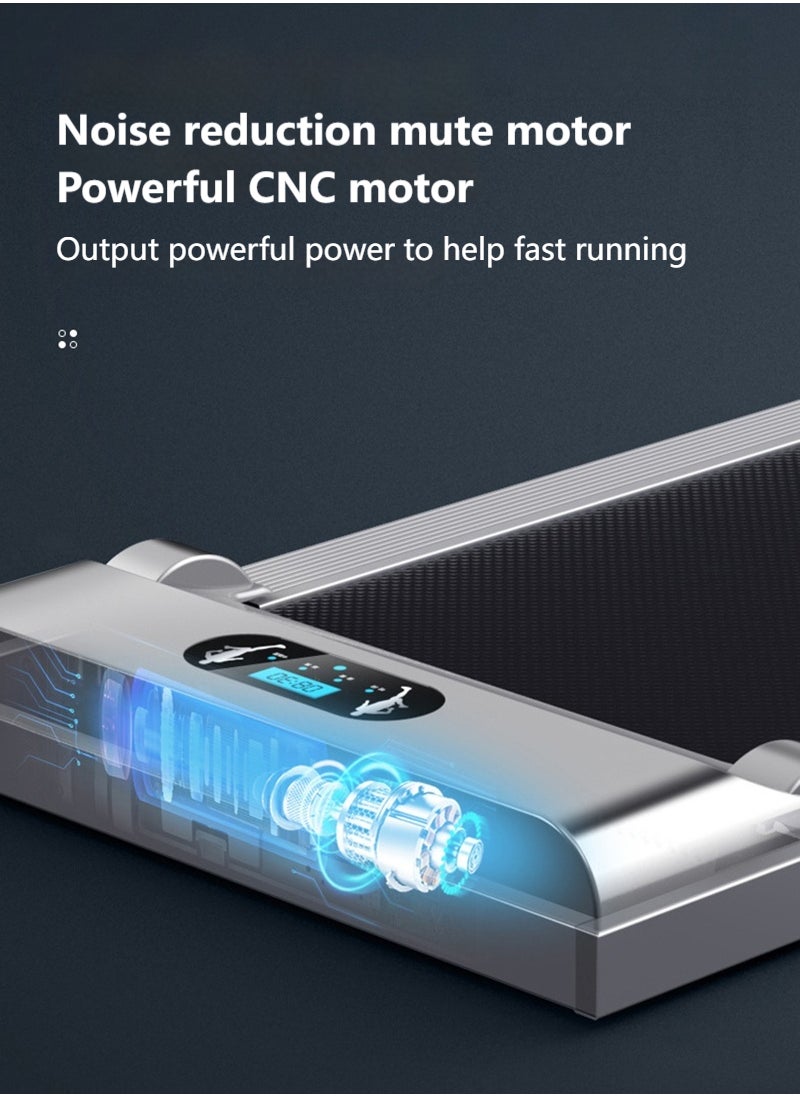 ETG - Household Silent Folding Electric Flat Treadmill Walking Machine with Wireless Smart Remote Control 120*53*12CM - Image 1