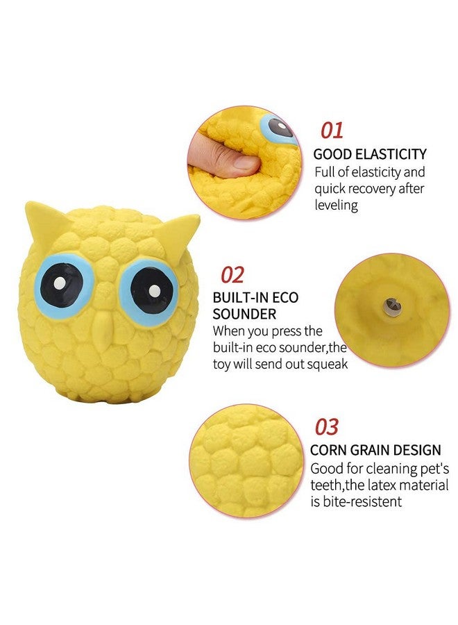 Non-Toxic Soft Latex Interactive Training Fetch And Play Squeaky Owl Bouncing And Floating Chew Toy For Puppy And Dogs (Medium). - Image 2