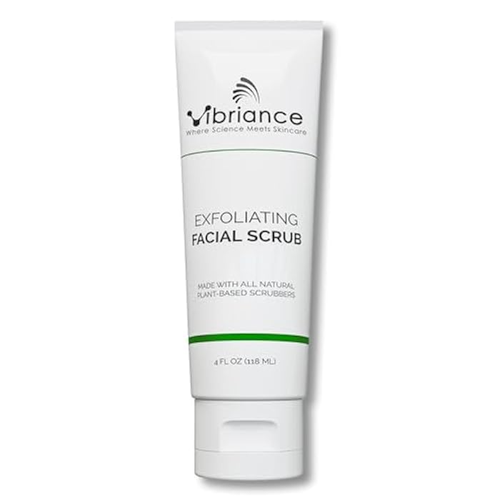 Vibriance Ultra-Gentle Face Scrub, 4 fl oz - Exfoliating Facial Wash Unclogs Pores - Sulfate and Paraben-Free Exfoliator For All Skin Types - Made with Natural Ingredients - Image 1