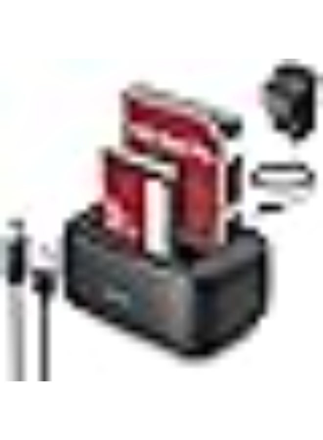 ORICO External Hard Drive Dock Duplicator/Cloner SATA to USB C for 2.5”/3.5” Seagate Samsung WD Crucial SanDisk SSD HDD, Dual Drive Bay 36TB for PS5 Xbox PC Laptop Devices - Image 1