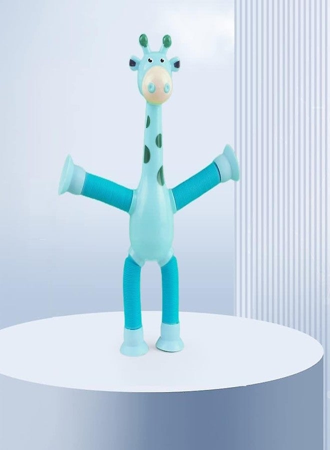 Quasar It's New Bendable Telescopic Giraffe Shape Changing Tubes Sensory Toys Pop Creative Suction Strees Relif Toy for Children Toddler Pack of 1 - Multicolor - Image 1