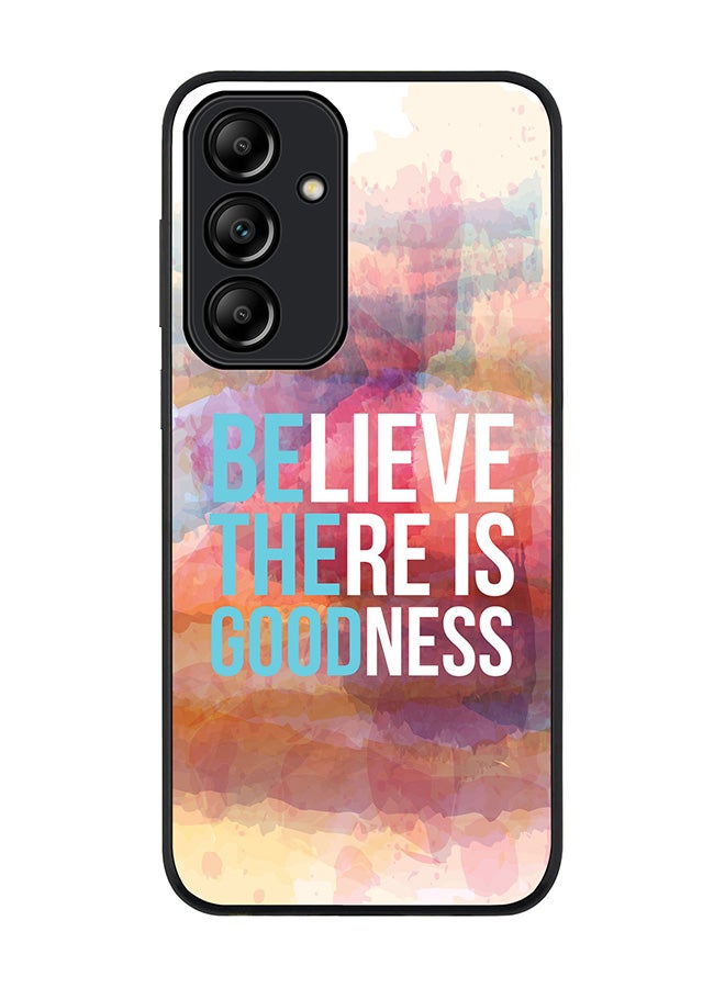 Stylizedd Rugged Black Edge Case for Samsung Galaxy A35, Slim fit Soft Case Flexible Rubber Edges Anti Drop TPU Gel Thin Cover -  Be The Good - Image 1