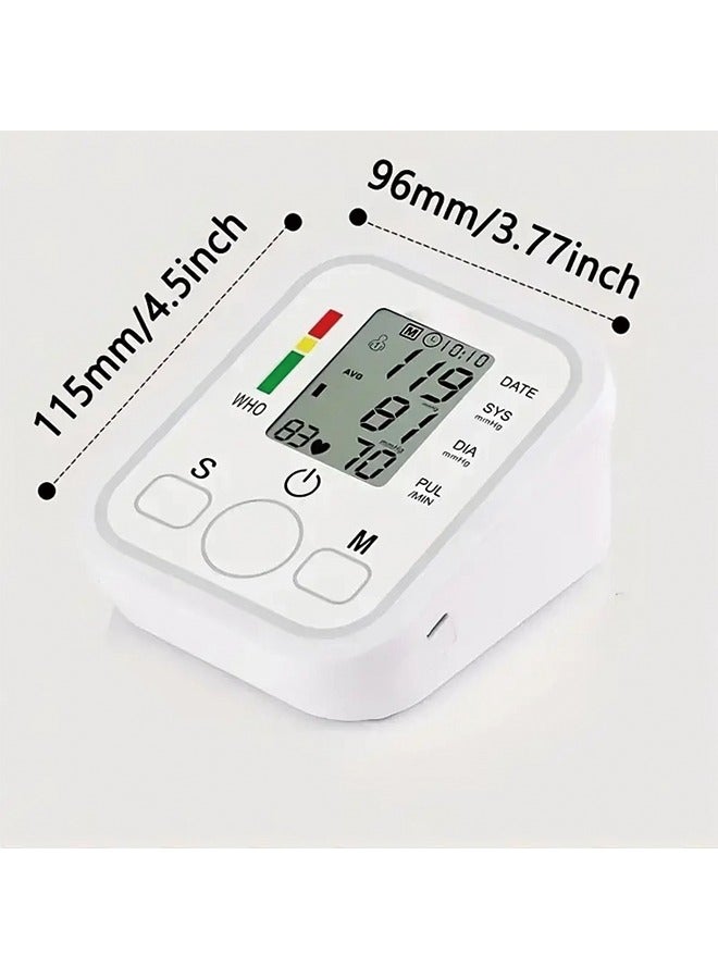 Upper Arm Electronic Blood Pressure Monitor – Medical-Grade Accuracy, Home Use, English Voice Guidance, Automatic Detection, Type-C Power Cable - Image 5