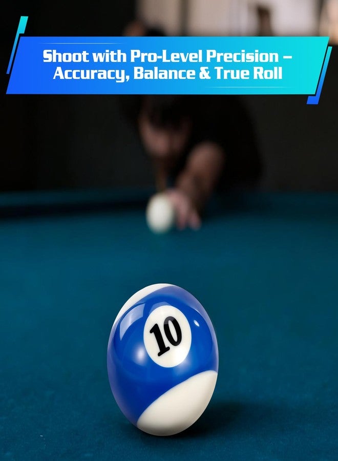Scpoloco Pool Balls Billiard Set - 16 Regulation Billiard Balls for Pool Table, Pool Table Balls Set, Billiards Accessories for Home or Club Play - Image 2