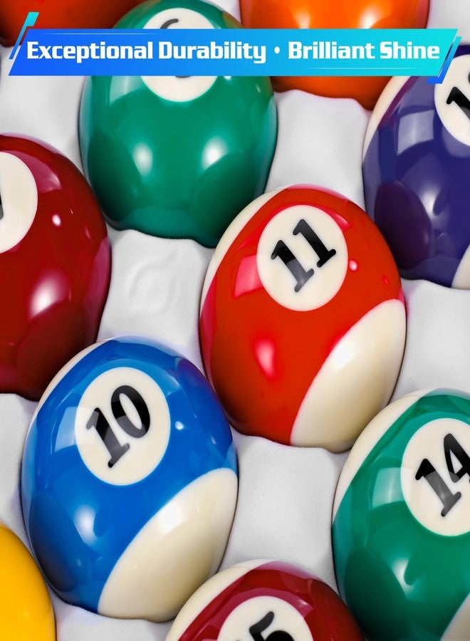 Scpoloco Pool Balls Billiard Set - 16 Regulation Billiard Balls for Pool Table, Pool Table Balls Set, Billiards Accessories for Home or Club Play - Image 4