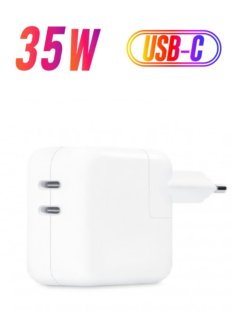 ELTRAZONE 35W Dual Ports Fast Charging USB-C+C Power Adapter USB-C To Lightning Cable For Apple iPhone 14 13 Series  - Image 1