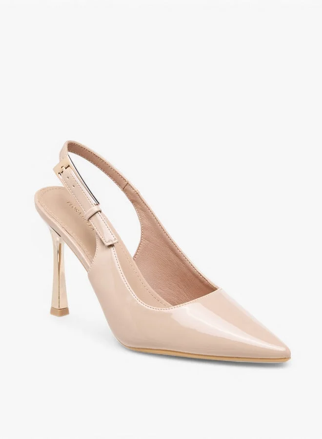 Flora Bella By Shoexpress Pointed Toe Slingback Shoes with Stiletto Heels