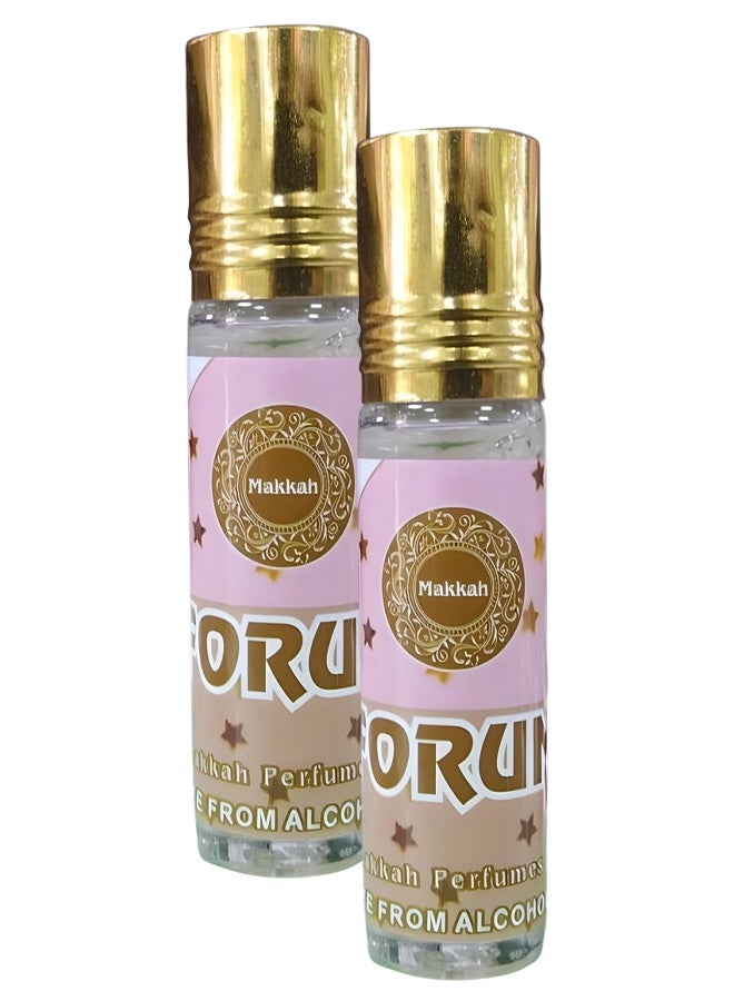Perfumes 2 Pieces Makkah Forum Perfume Oil 12ml - Image 1