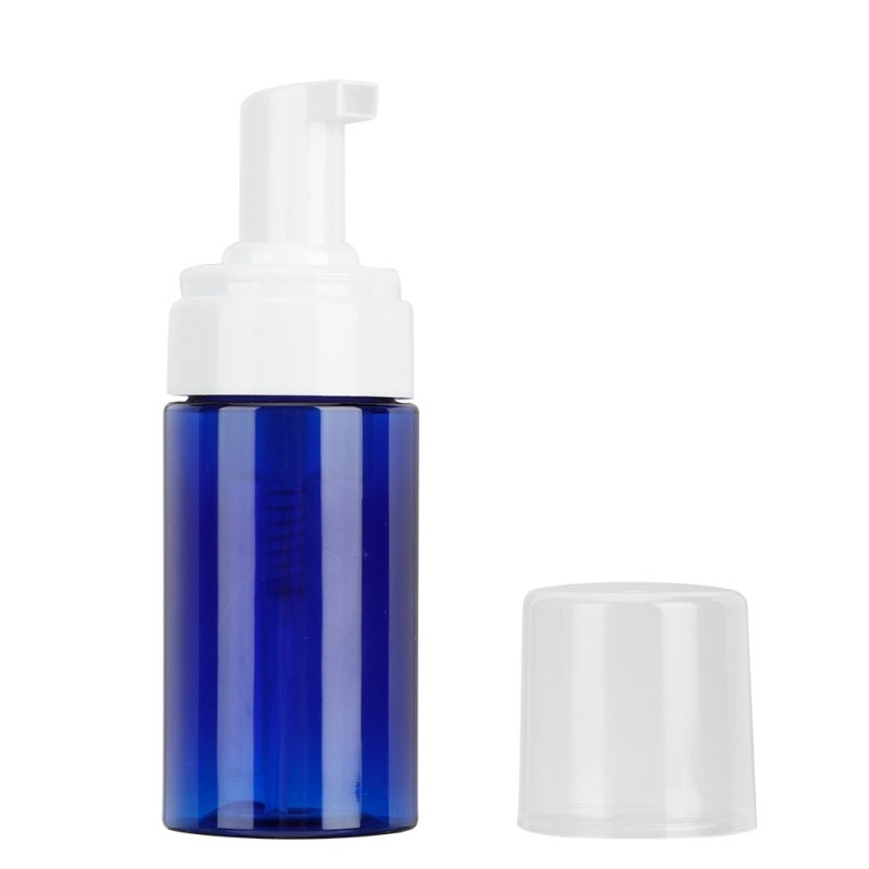 Refillable Travel Bottle 2-In-1 Design With Soft Silicone Brush Non-Toxic Plastic - Lightweight Compact Portable Mousse Dispenser Multi-Functional Pump/Brush Head Travel Size Container for Travel Toil - Image 3