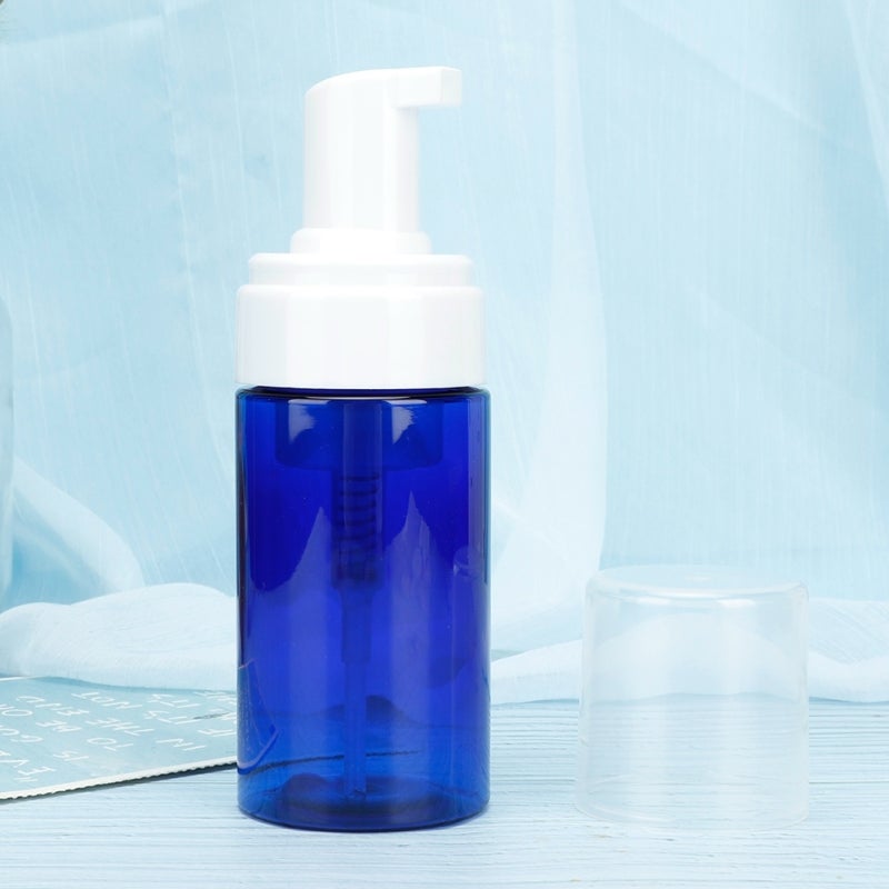 Refillable Travel Bottle 2-In-1 Design With Soft Silicone Brush Non-Toxic Plastic - Lightweight Compact Portable Mousse Dispenser Multi-Functional Pump/Brush Head Travel Size Container for Travel Toil - Image 4