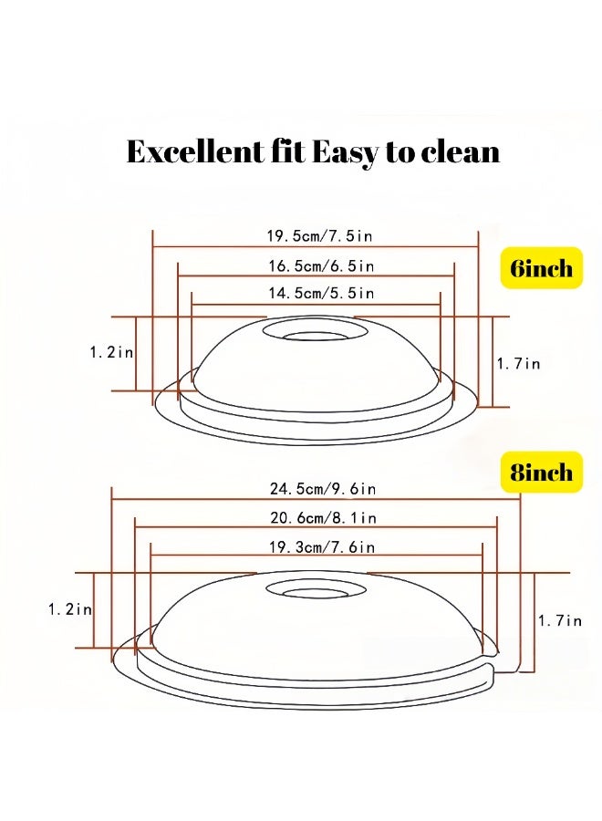 McDou Chrome Drip Pan Set For Electric Stoves, Compatible With Ge Stoves, Include 2 Pcs 6'' And 2 Pcs 8 '' Cooktop Drip Pans - Image 3