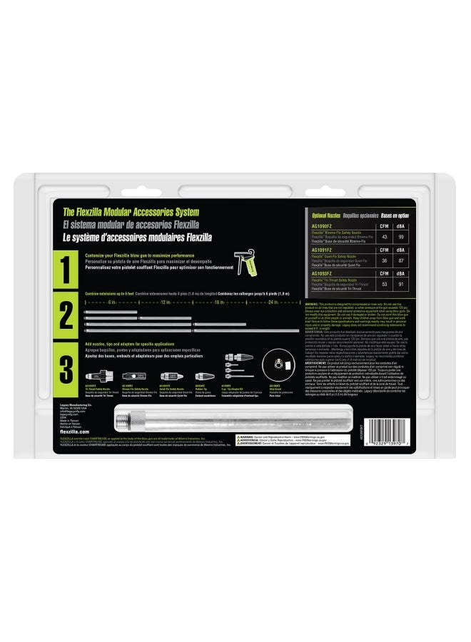 Flexzilla X1 Blow Gun Kit 10-Piece ZillaGreen - AG1500FZKIT - Image 3