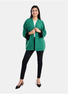 Clue Cardigan with Fringe Cuffs  - Image 1