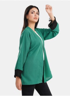 Clue Cardigan with Fringe Cuffs  - Image 2