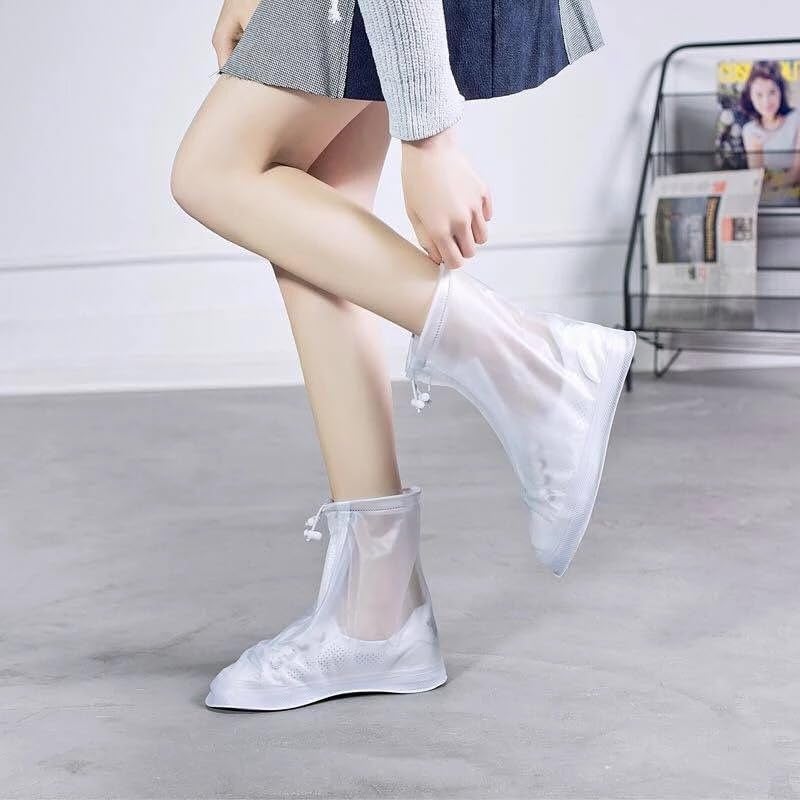 KRIDARSH Waterproof Shoe Covers, Rain Shoe Covers Transparent Reusable Non Slip Shoe Cover for Outdoor Women and Men - Image 2