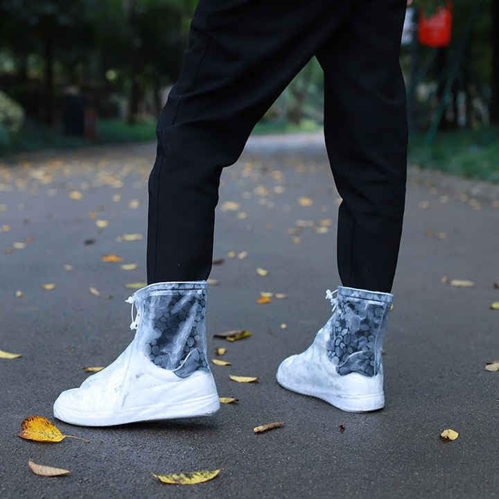 KRIDARSH Waterproof Shoe Covers, Rain Shoe Covers Transparent Reusable Non Slip Shoe Cover for Outdoor Women and Men - Image 4