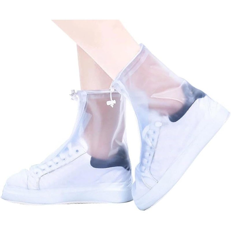 KRIDARSH Waterproof Shoe Covers, Rain Shoe Covers Transparent Reusable Non Slip Shoe Cover for Outdoor Women and Men - Image 1