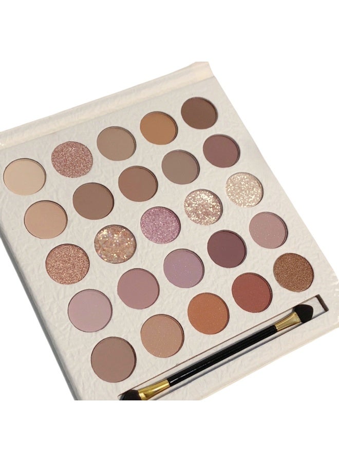 Huitich 25-Color Cream Eyeshadow Palette Long-Lasting Blendable Shades - Image 1