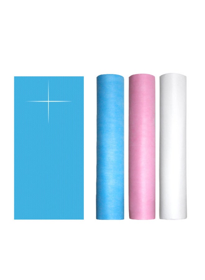 Disposable Non-woven Thick Bed Sheet Roll With Hole Beauty Salon Special Breathable Bed Sheet Massage Massage Mattress Wholesale-Color:25g Blue Bed Sheet Roll-Specification:80*180cm 50 Sheets/roll  - Image 5
