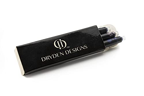 Dryden Designs Fountain Pen. Medium Nib Premium Box | 6 Ink Cartridges Included (Emerald Green) - Image 5