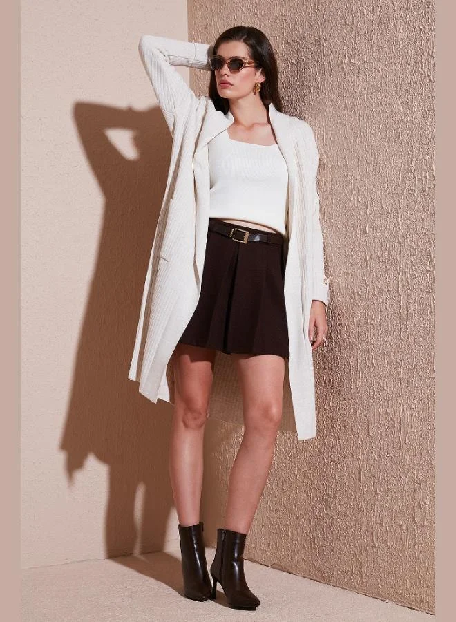 ليلا كارديجان طويل محبوك من الأكريليك % للنساء