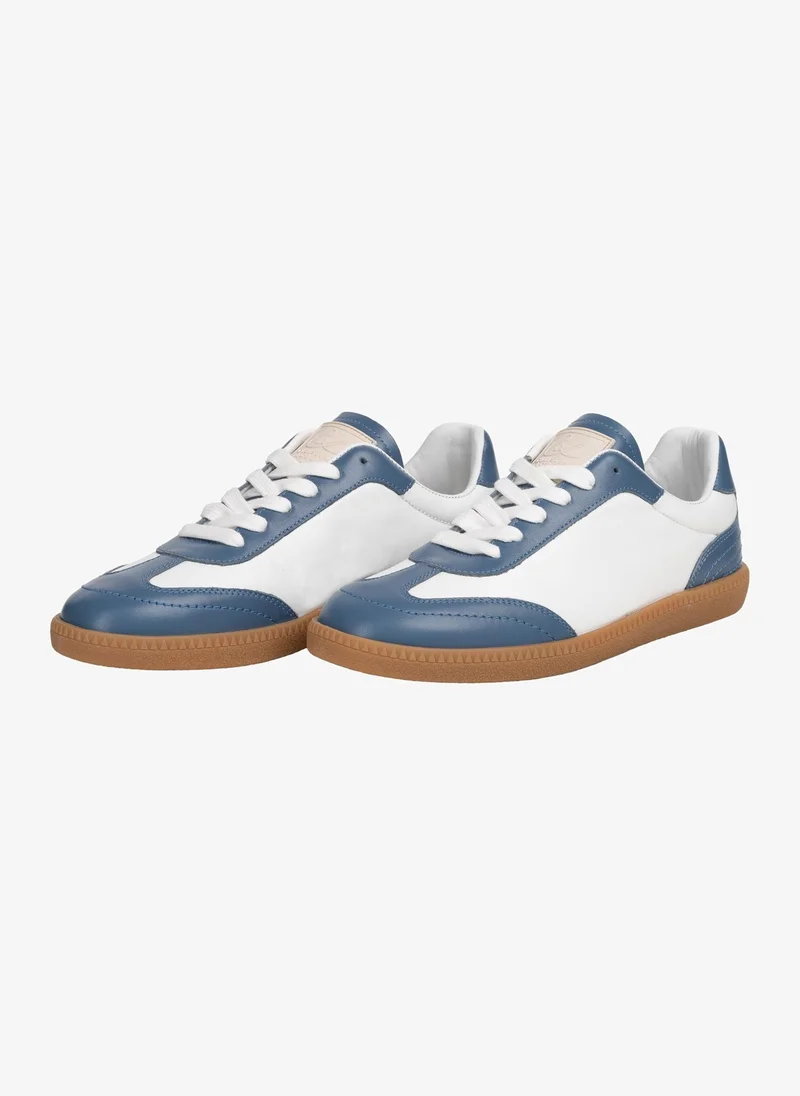 Christian Lacroix Christian Lacroix Women's Leather Colourblock Terrace Sneakers - Denim Blue