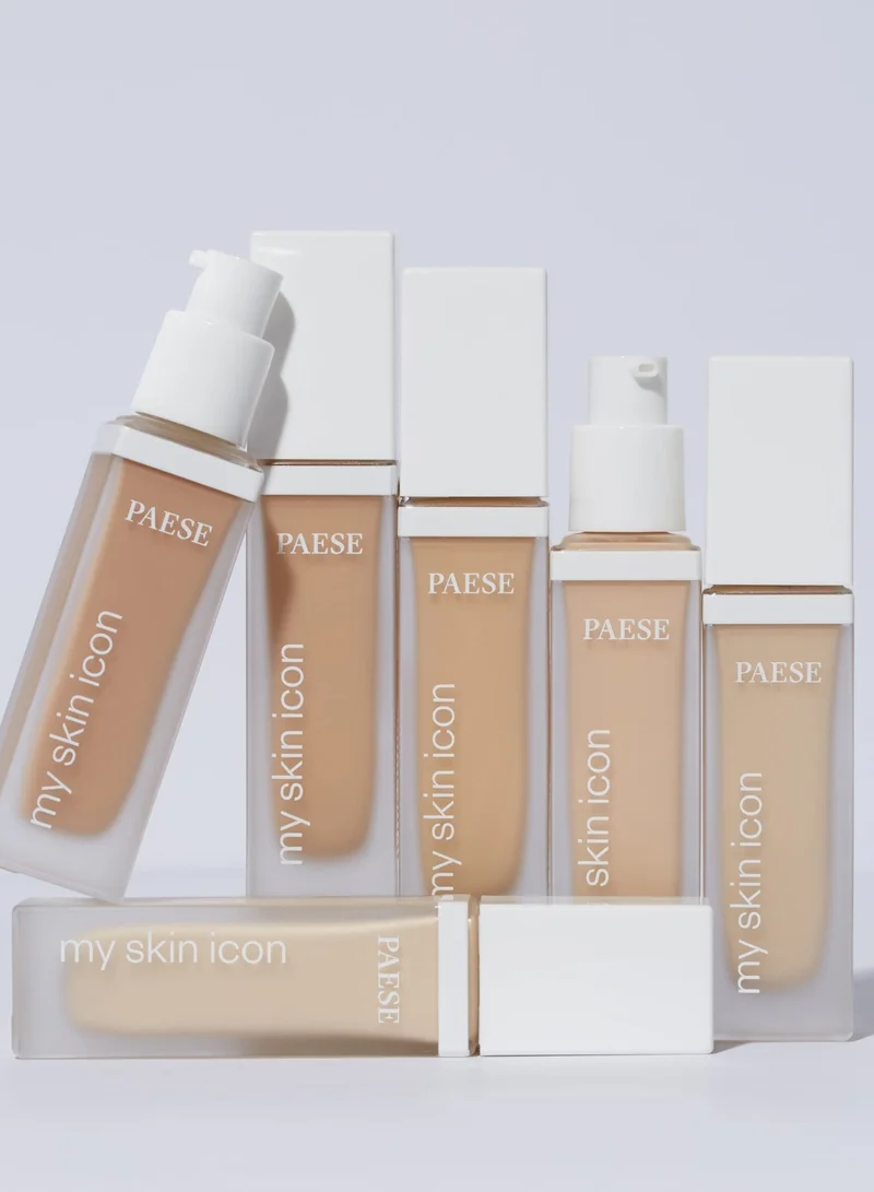 Paese  My Skin Icon Mattifying Foundation with Satin Finish - 0N Alabaster for Women | Best Price UAE