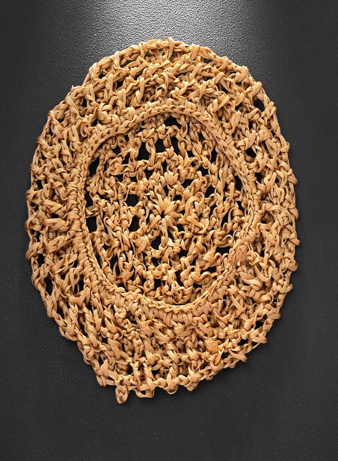 STONEFANS Hair Accessories for Women - Cute Brown Braided Headband Mesh Hair Wrap Net Headpiece for Women Head Chain Caps Prom Brown Headband 1920s Accessories - Image 5