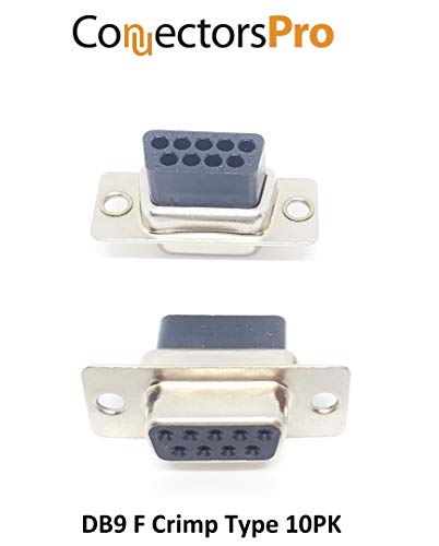 PC Accessories - Connectors Pro DB9 Female D-Sub Crimp Type Connector, 10-Pack No pin - Image 3
