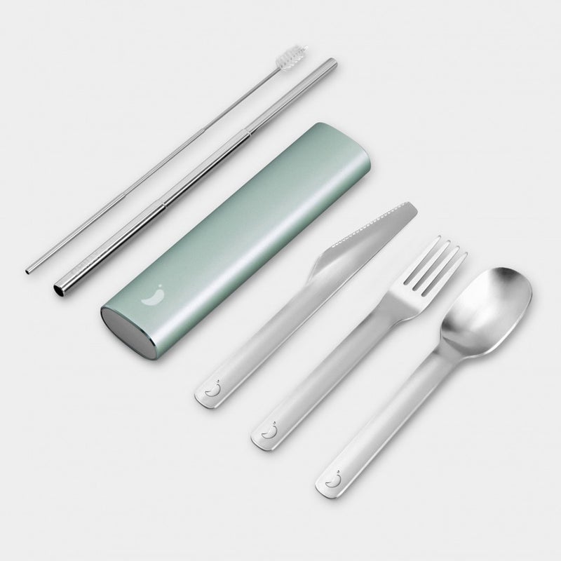 Chilly's | Cutlery Set | Lichen Green - Image 1