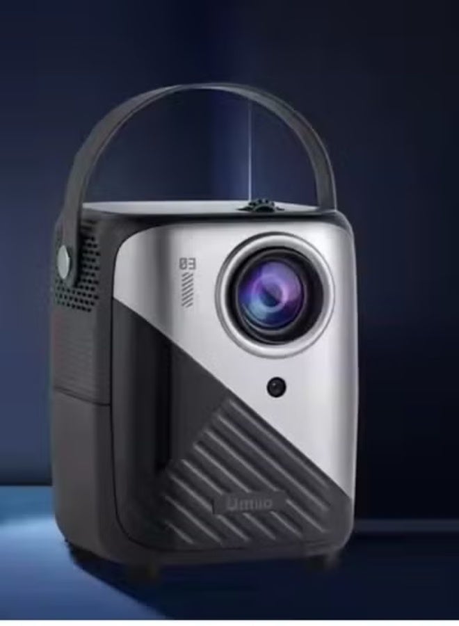 Umiio جهاز العرض الذكي Q3 برو – جهاز عرض مسرح منزلي محمول بدقة 4K HD مع واي فاي وبلوتوث، وحدات تحكم ألعاب لاسلكية مزدوجة، تصحيح الزاوية، متوافق مع أندرويد/آي أو إس/كمبيوتر شخصي – أسود - Image 2