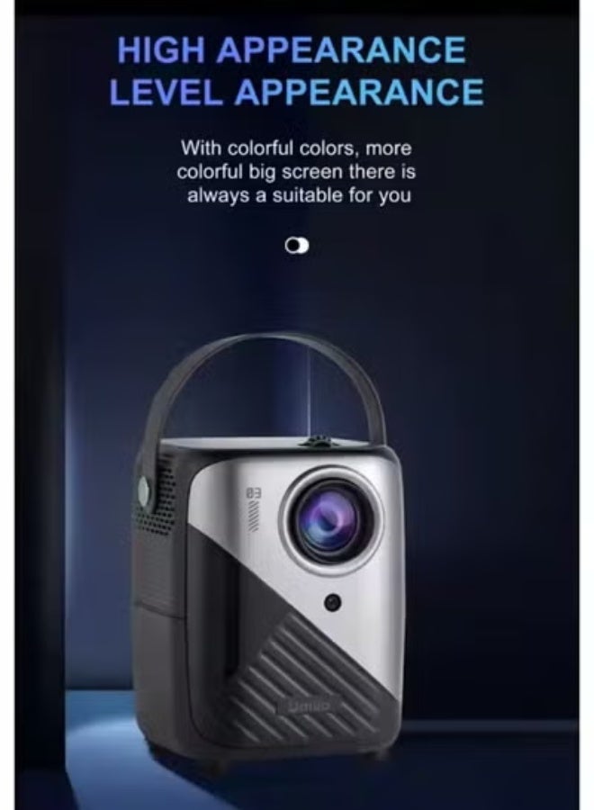 Umiio جهاز العرض الذكي Q3 برو – جهاز عرض مسرح منزلي محمول بدقة 4K HD مع واي فاي وبلوتوث، وحدات تحكم ألعاب لاسلكية مزدوجة، تصحيح الزاوية، متوافق مع أندرويد/آي أو إس/كمبيوتر شخصي – أسود - Image 5