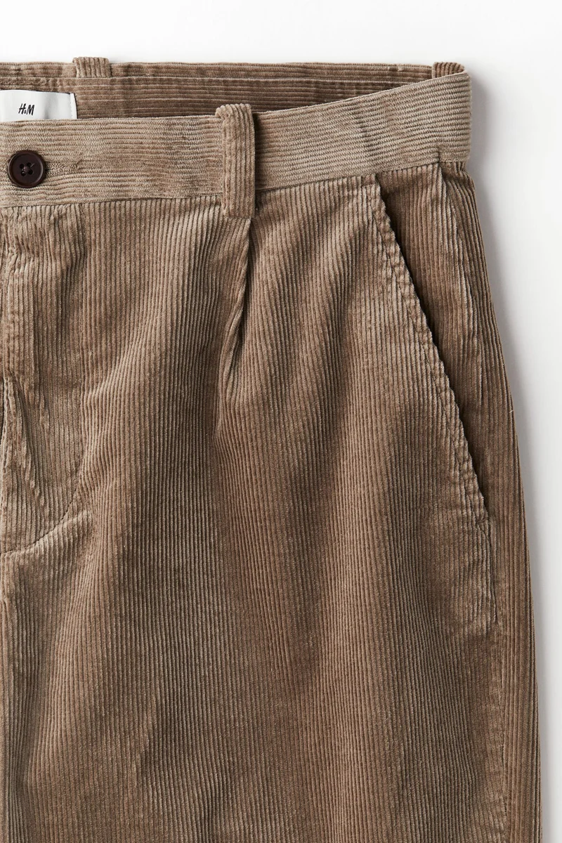 H&M Reglar Fit Corduroy Trousers