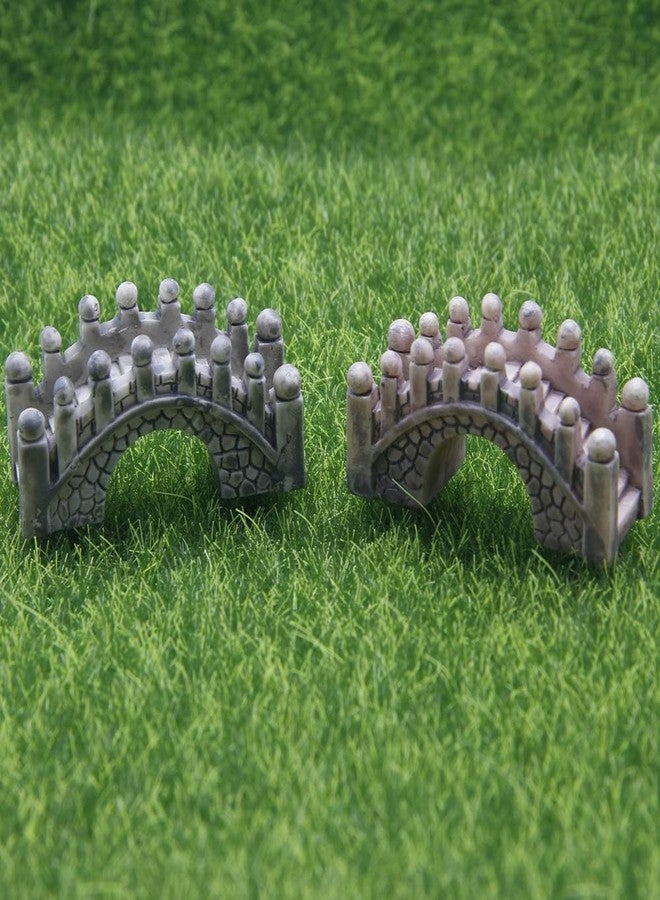 ODDIER EDOBLUE Stone Arch Bridge Fairy Garden Kits Figurines for Miniatures Ornaments Fairies Gardens House Terrarium Kit Dollhouse Supplies DIY Outdoor Decorations Plant Pot Moss Micro Landscaping 2PCS - Image 5