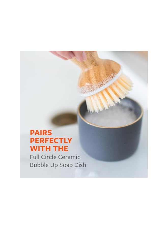 Full Circle, White Bubble Up Bamboo Dish Brush, White, 1 Count (Pack of 1) - Image 5