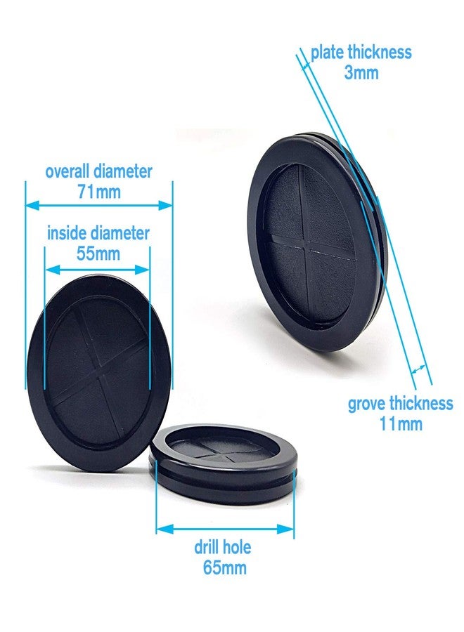 ECUDIS 8 Pcs Rubber Grommets Firewall Hole Plugs Wire Protection, 2-1/8" ID 2-1/2" Drill Hole - Image 3