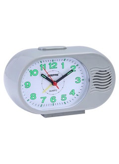 GEEPAS Geepas GWC26019 Bell Alarm Clock, Small Battery Operated, Analog Alarm Clock, Silent Non Ticking, Ascending Beep Sounds, Snooze, Light Functions, Perfect for Students, Housewives, Working Employees  - Image 1