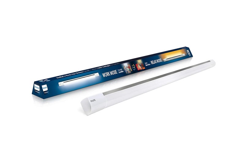 Philips Twinglow 20-Watt +20-Watt Led Up-Down Batten Tubelight (Yellow Uplight Relax Mode and White Downlight Work Mode) Aesthetic Design-Polycarbonate - Image 1