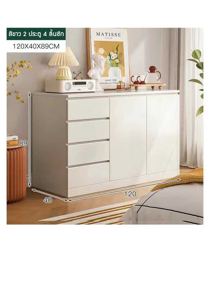 Storage Cabinet with Drawers & Cupboard, Multi-Functional Sideboard Buffet Shoe Cabinet, Home Coffee Bar Cabinet Dresser Vanity Table, Chest of Drawers for Dining Room Bedroom Entryway Organizer（DGC001) - Image 2