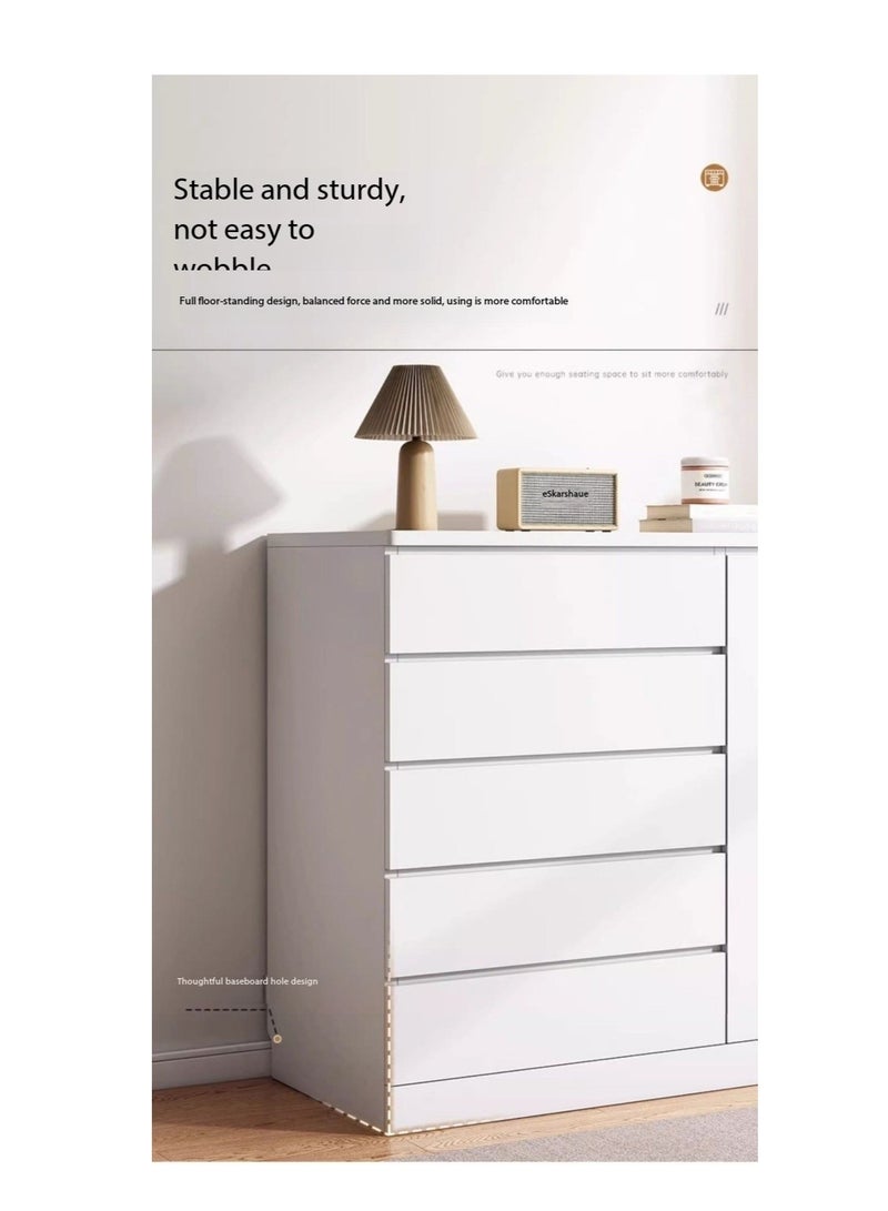 Storage Cabinet with Drawers & Cupboard, Multi-Functional Sideboard Buffet Shoe Cabinet, Home Coffee Bar Cabinet Dresser Vanity Table, Chest of Drawers for Dining Room Bedroom Entryway Organizer（DGC001) - Image 3