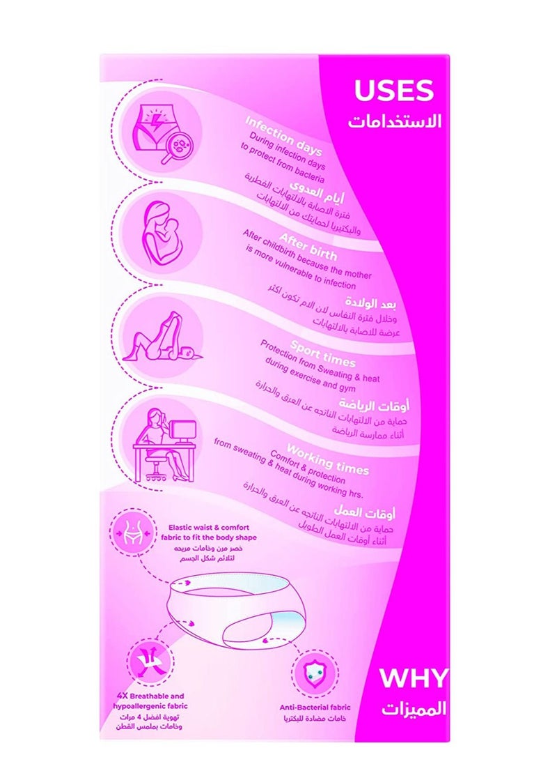 Dry Comfortable Disposable Panties, Single Use, 2Xl, 5 Pieces  - Image 3