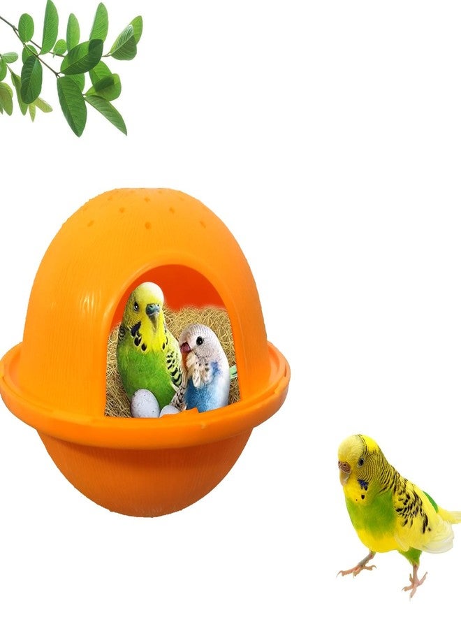 صندوق تعشيش صغير للطيور الصغيرة، مناسب للعصافير الصغيرة والببغاوات، سهل الاستخدام، عبوة من قطعة واحدة - Image 1