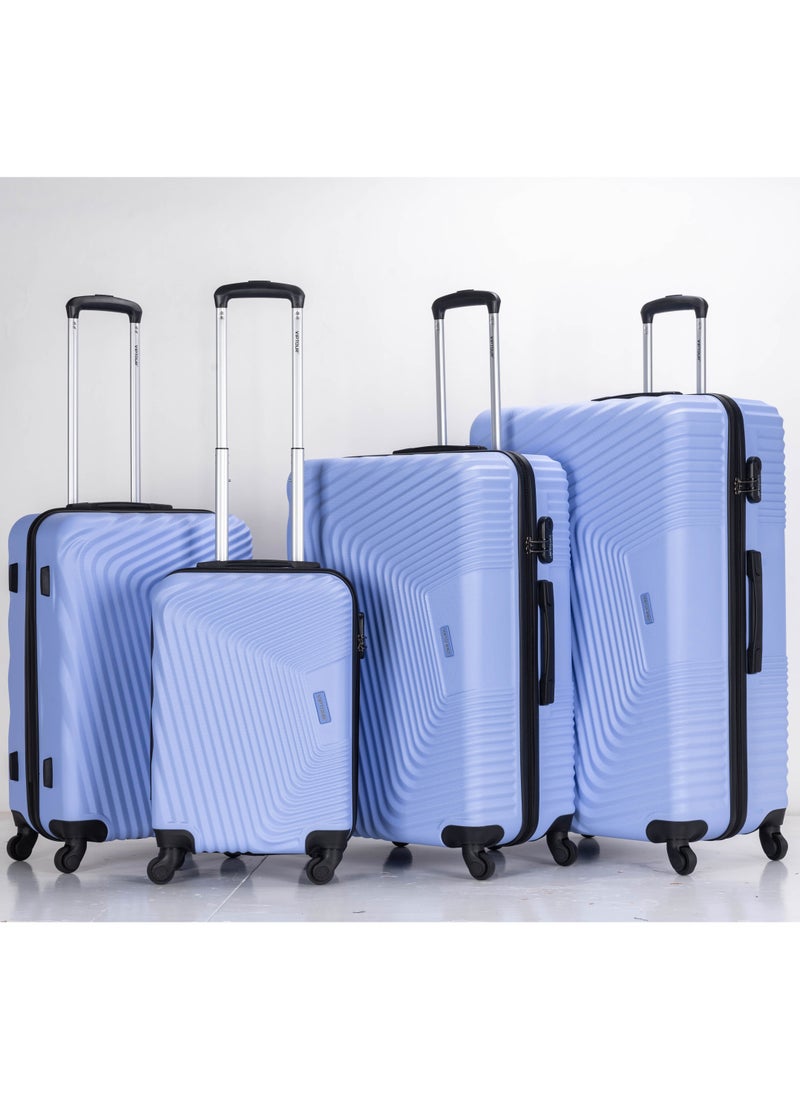 VIPTOUR - Set of 4 ABS Trolley Luggage With Number Lock 20,24,28,32 Inches - Image 1