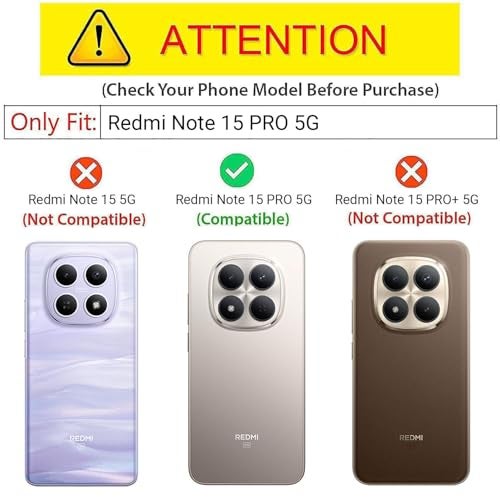 Kapa Hawkeye Clear Slim Tough Back Cover for Redmi Note 15 Pro 5G | Camera Lens Protector Anti Yellow Shockproof Clear Hybrid Case Cover (Grey) - Image 2