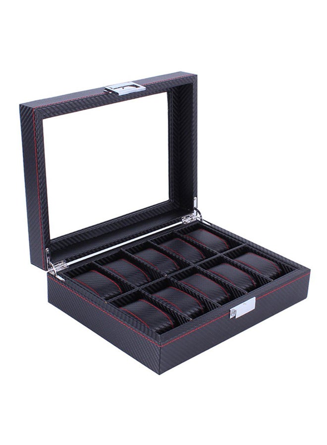 LESHP 10-Grid Wooden Watch Storage Box ZS177900 - Image 1