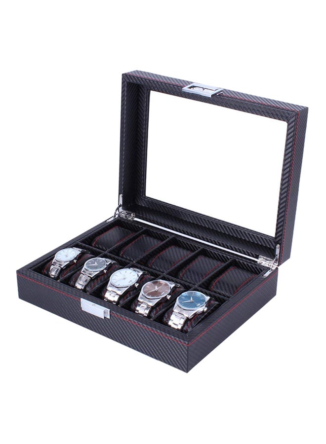 LESHP 10-Grid Wooden Watch Storage Box ZS177900 - Image 2